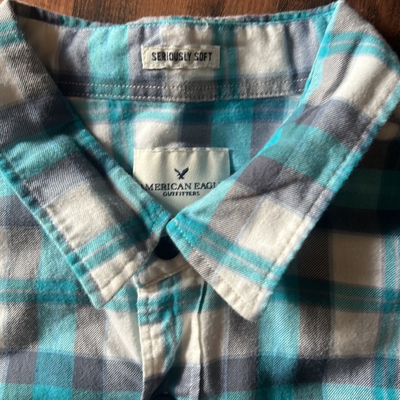 American Eagle Plaid Shirt - Picture 2 of 2